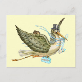 BABY SHOWER STOREN UITNODIGING BRIEFKAART