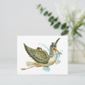 BABY SHOWER STOREN UITNODIGING BRIEFKAART (Staand voorkant)