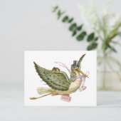 BABY SHOWER STOREN UITNODIGING BRIEFKAART (Staand voorkant)