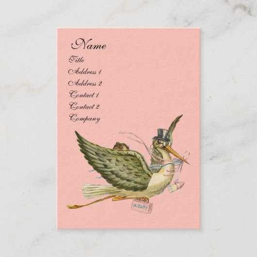 BABY SHOWER STOREN VISITEKAARTJE (Voorkant)