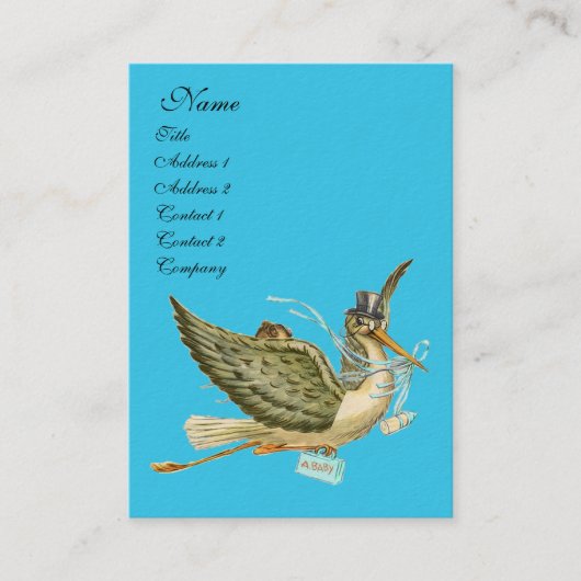 BABY SHOWER STOREN VISITEKAARTJE (Voorkant)