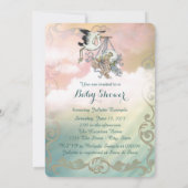  Baby shower Stork Kaart (Achterkant)