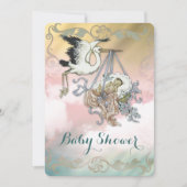  Baby shower Stork Kaart (Voorkant)