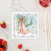 Baby shower Stork Servetten (Insitu)