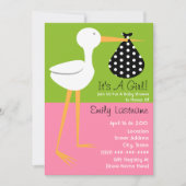 baby shower - Stortplaats met Polka Dot Bundle Kaart (Voorkant)