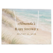 Baby Shower strand kust Groot Cadeauzakje (Achterkant)