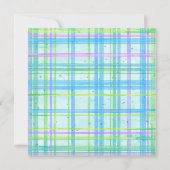 Baby shower Strand Zeesterren Octopus Zeepaardje P Kaart (Achterkant)