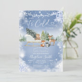 Baby shower String Lights White Snowflake Tree in Kaart (Staand voorkant)