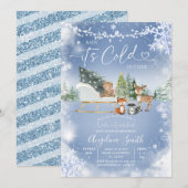 Baby shower String Lights White Snowflake Tree in Kaart (Voorkant / Achterkant)