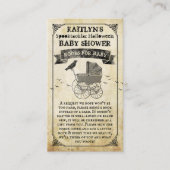  Baby shower Stroller Halloween Book Informatiekaartje (Voorkant)