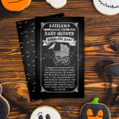  Baby shower Stroller Halloween Book Informatiekaartje