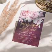 Baby shower Sugar & Spice & Alles wat Nice Floral Kaart