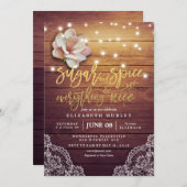 Baby shower Sugar & Spice & Alles wat Nice Rustig Kaart (Voorkant / Achterkant)