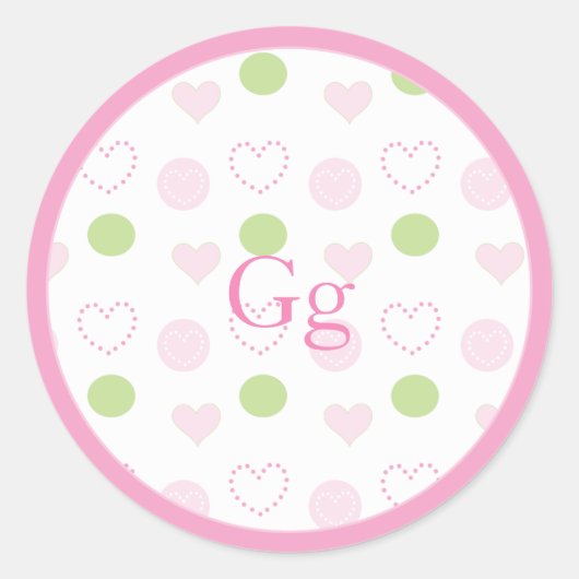 Baby shower "Sugar & Spice" Stickers 1 1/2" of 3" (Voorkant)