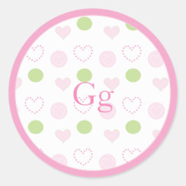 Baby shower "Sugar & Spice" Stickers 1 1/2" of 3"