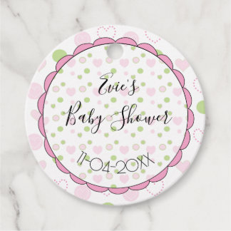 Baby shower, suiker en specerijen bedankjes labels