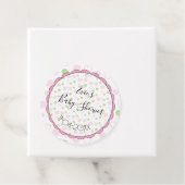 Baby shower, suiker en specerijen bedankjes labels (In situ)