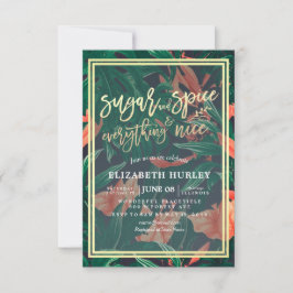 Baby Shower Suiker & Kruiden & Alles Leuk Bloem Kaart