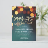 Baby shower, suiker, specerijen en alles wat mooi  kaart (Staand voorkant)