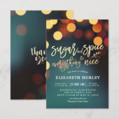 Baby shower, suiker, specerijen en alles wat mooi  kaart (Voorkant / Achterkant)