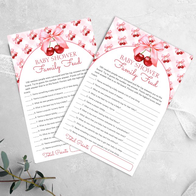 Baby Shower Survey Says Game Card (Creator heeft geüpload)