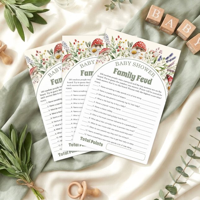 Baby Shower Survey Says Game Card (Creator heeft geüpload)