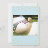 Baby shower Sweet Cute Elephant Het is een jongen  Kaart (Achterkant)