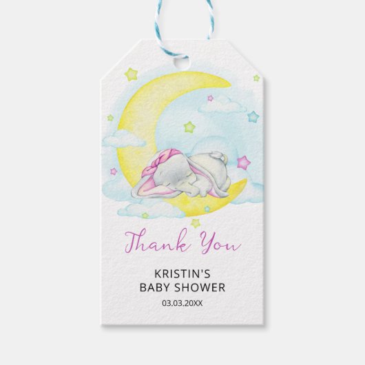 Baby shower Sweet Dreams Cadeaulabel (Voorkant)