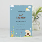 Baby shower Sweet Dreams Kaart (Staand voorkant)