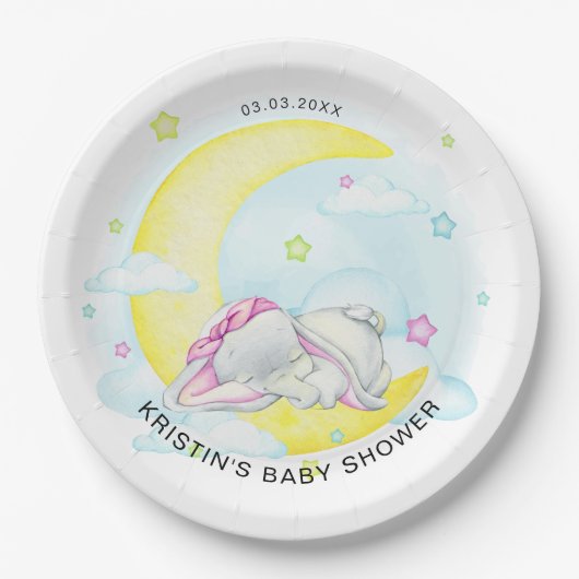 Baby shower Sweet Dreams Papieren Bordje (Voorkant)