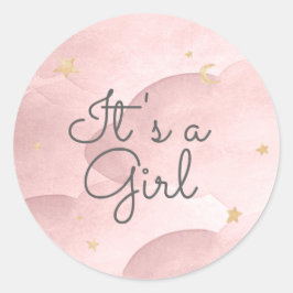 Baby shower Sweet Dreams Ronde Sticker