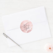 Baby shower Sweet Dreams Ronde Sticker (Envelop)