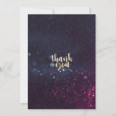 Baby shower Sweet Little Twins Floral Paars Light Kaart (Achterkant)