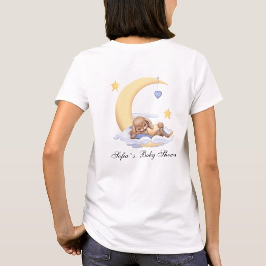 Baby shower T-shirt "mammy to by" (Achterkant)