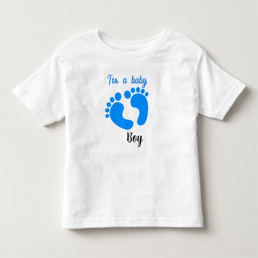 Baby shower T-shirt ontwerp voor jongens (Voorkant)