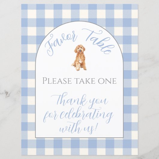 Baby shower Tafel Bovenborden (Voorkant)