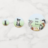 Baby shower-tafelconfetti voor schapen confetti (Voorkanten)