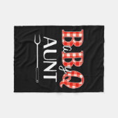 Baby Shower Tante Bbq Feest Cute Matching Familie  Fleece Deken (Voorkant (Horizontaal))