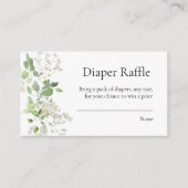 Baby shower-taperraket van wilde daisy informatiekaartje (Voorkant)