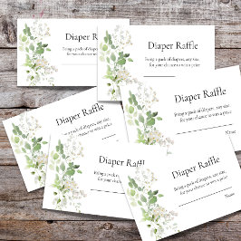Baby shower-taperraket van wilde daisy informatiekaartje