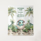 Baby shower Tapestry Hatching Binnenkort Schattige Wandkleed (Voorkant)