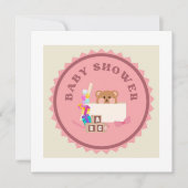Baby Shower , Tarjeta de Invitación Imprimible Kaart (Voorkant)