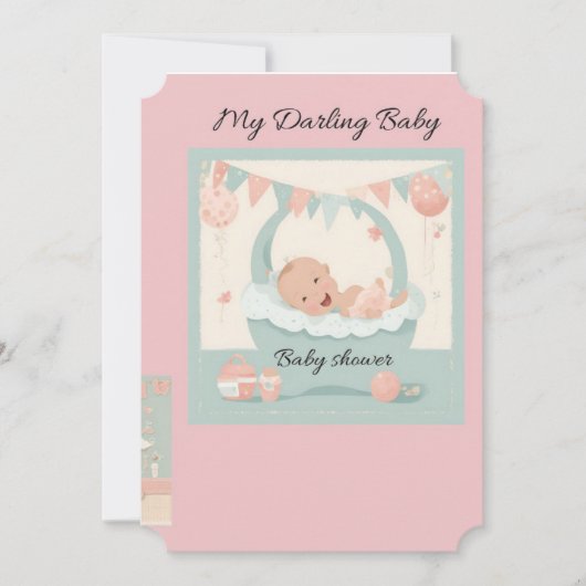 baby shower tarjeta kaart (Voorkant)