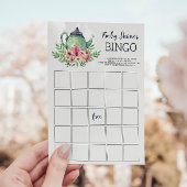 Baby shower Tea Party Bingo Game Kaart