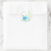 Baby shower Tea Party Favor Sticker | Jongen (Tas)