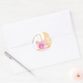 Baby shower Tea Party Favor Sticker | Meisje (Envelop)
