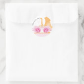 Baby shower Tea Party Favor Sticker | Tweeling Mei (Tas)