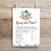 Baby shower Tea Party raadt de Kaart van het Prijs