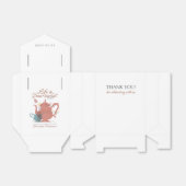 Baby shower Tea Party Schattige Minimalist Boho Ne Bedankdoosjes (Uitgevouwen)