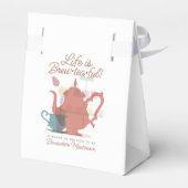 Baby shower Tea Party Schattige Minimalist Boho Ne Bedankdoosjes (Achterkant)